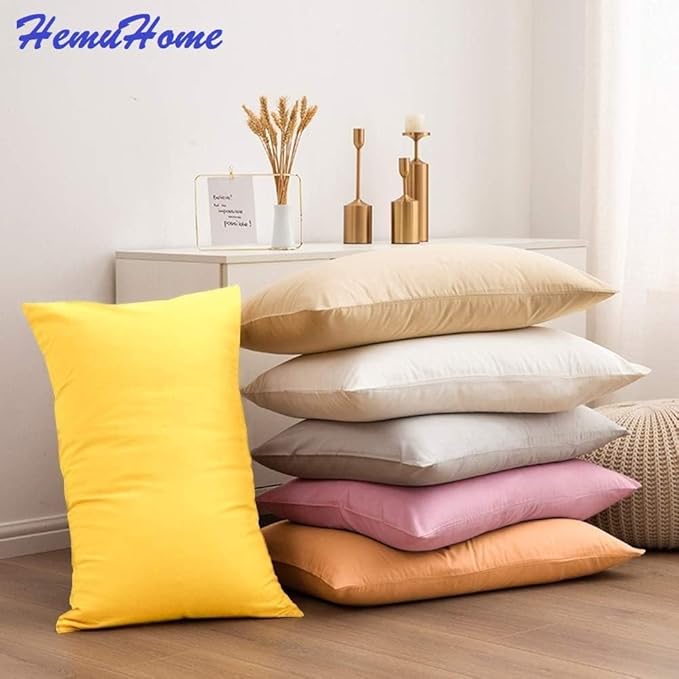 Toddler Pillowcase Set of 2 PC 600 TC 100% Egyptian Cotton Toodler 12x16 Inch Small Baby Travel Pillow Case Envelope Closer Decorative Soft Cozy Travel Kids Nursery Preschool Pillow Cases, White