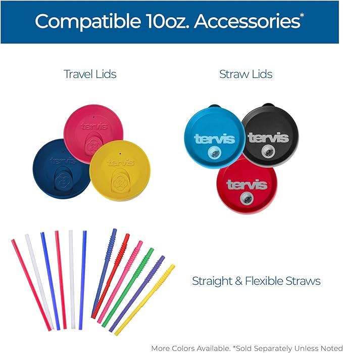 Tervis Travel Lid Made in USA Double Walled Insulated Tumbler Travel Cup Keeps Drinks Cold & Hot, Fits 10oz Tumblers, Neon Pink