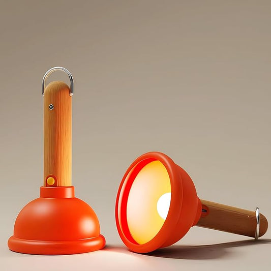 Funny Gifts for Kids, Plunger-Shaped Night Light, Weird Lamp Gifts Bedside Lamp for Nursery, ABS+SIL, Touch Control, Portable and Rechargeable for Breastfeeding Toddler Baby Kids Decor