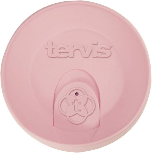 Tervis Travel Lid Made in USA Double Walled Insulated Tumbler Travel Cup Keeps Drinks Cold & Hot, Fits 10oz Tumblers, Pink