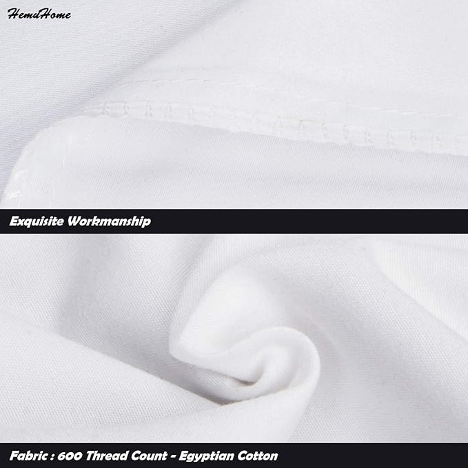 Toddler Pillowcase Set of 2 PC 600 TC 100% Egyptian Cotton Toodler 14x20 Inch Small Baby Travel Pillow Case Envelope Closer Decorative Soft Cozy Travel Kids Nursery Preschool Pillow Cases, White