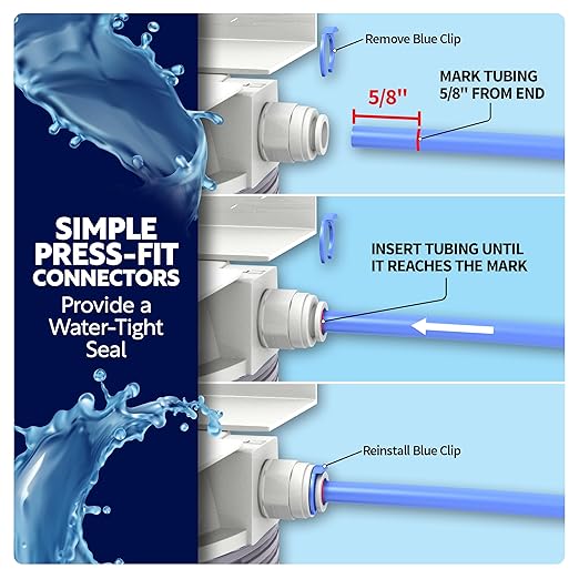 Aquatic Life Dual DI Color Changing Mixed Bed Resin Water Filtration System, Double Canister, Aquarium, Hydroponics