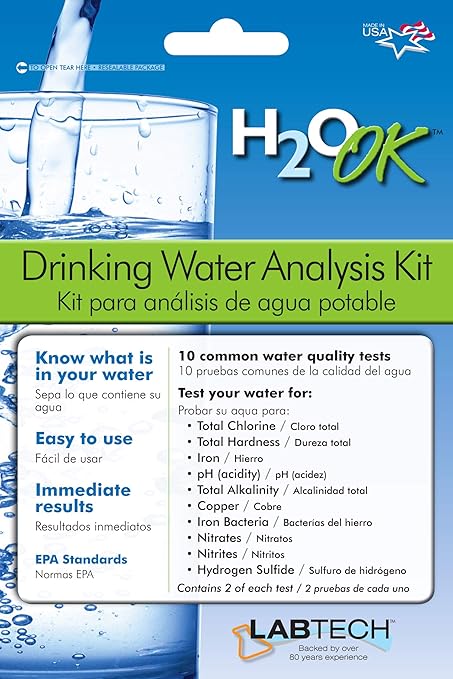 Mosser Lee LT5010-6 LabTech LT5010 H2O OK Drinking Water Analysis Kit